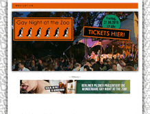 Tablet Screenshot of gay-night-at-the-zoo.de